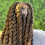 Natural hair box braids