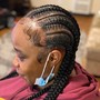 Cornrows/feed-ins  (French Braids)