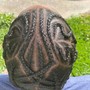 Cornrows/design braids