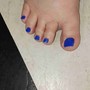 Pedicure w/ acrylic toes