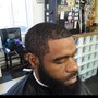 Men's haircut and beard