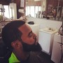 Men's haircut and beard