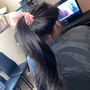 Traditional Sew In + Into Ponytail