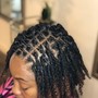 Instant locs on natural hair