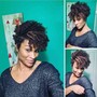 Relaxer Retouch/ cut and color rinse