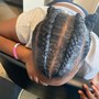 Kid's Cornrows Style(12 and under)(Hair Provided)