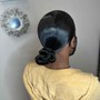 Braided Sleek ponytail W/Hair INC.