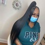 Braided Sleek ponytail W/Hair INC.