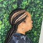 Cornrows with extensions large