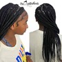 Tribal Braids ponytail bun