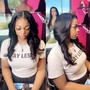 Wig with installation 24” lace frontal HD lace 250 density full Wig Install with 100% human hair straight hair