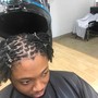 Under wig Braid down