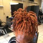 Comb coils short natural hair