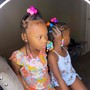 Kid's Braids With Hair Added