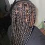 Medium knotless braids