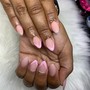 Acrylic Overlay with gel polish