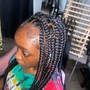 Medium Box Braids Butt