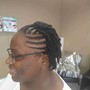 Cornrows or Rope Twists+ Twists (shoulders)