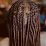 Medium knotless Braids