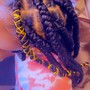 French curls braids