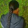 Braided ponytail