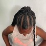 Cornrows, 10 minute scalp massage