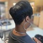 Natural hair cut and  style