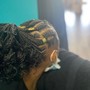 8-10 Feed In Cornrow Ponytail