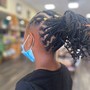 8-10 Feed In Cornrow Ponytail