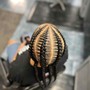 Loc Retwist(top only/shaved sides)