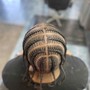 Men Braids No Designs(top only/shaved sides)