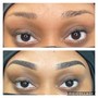 Microshaded ombré brows