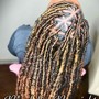 Distressed Soft Locs w/shaved sides