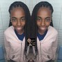 Medium Knotless Braids