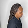 Medium Knotless individual Braids