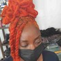 Loc retwist with two strands twists or rods