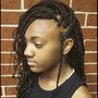 Crochet Braids w/hair (faux locs, segelese twists;18-36inch))