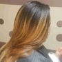 Shampoo & style (relaxed hair)