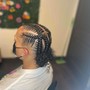 Kid's Braids w/extensions, shampoo