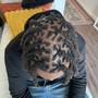 Cornrows (2 braids straight back)