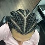 Cornrows (4 braids)