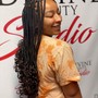 Large Knotless Box Braids