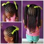 Kid's Knotless braids ( kids from 4 to 11 years. Price is for large knotless braids)