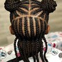 Kid's Knotless braids ( kids from 4 to 11 years. Price is for large knotless braids)