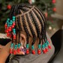 Kid's Knotless braids ( kids from 4 to 11 years. Price is for large knotless braids)