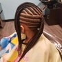 Kid's Knotless braids ( kids from 4 to 11 years. Price is for large knotless braids)