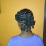 Basic Natural Small Corn rolls ( French braids)