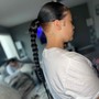 Braided Ponytail (With Braiding hair)