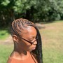 Medium knotless braids