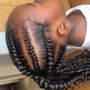 Large feedin ponytail Braids